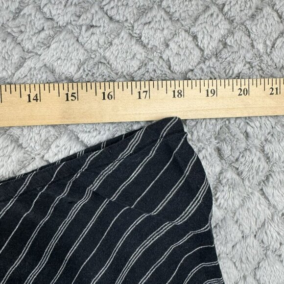 Lane Bryant Black & White Striped Maxi Skirt With Drawstring Waist Size 14/16 - Picture 5 of 7